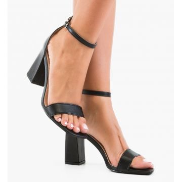 Sandale cu toc Lauy Negre