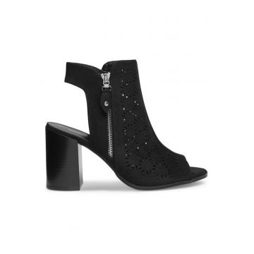 Sandale dama - 12094 -  Textil - Negru
