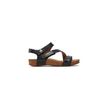 Sandale dama - 78519 -  Piele naturala - Negru