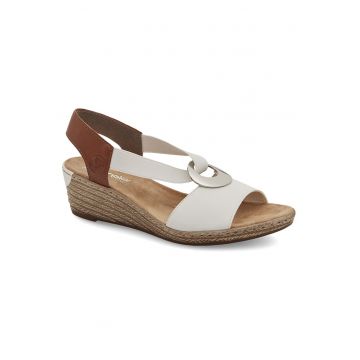 Sandale dama -  alb - sintetic -