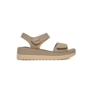 Sandale dama  gri - material sintetic - inchidere velcro