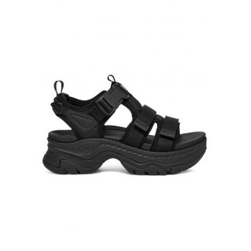 Sandale dama  Hurricane - negru - ecologice - cu platforma - EVA/cauciuc -