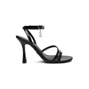Sandale dama -  negru - textil - Negru