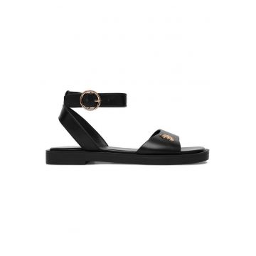 Sandale dama  piele ecologica - Negru