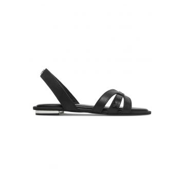Sandale dama -  piele naturala - negru - interior din piele ecologica - Negru