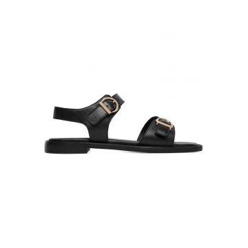 Sandale dama  piele naturala - negru - Negru