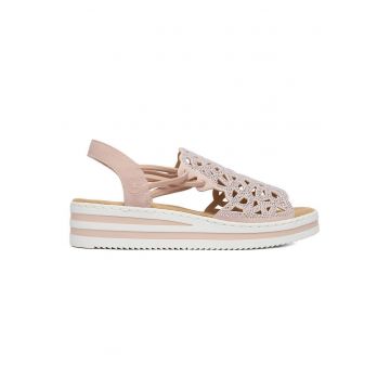 Sandale dama  platforma - roz - Roz