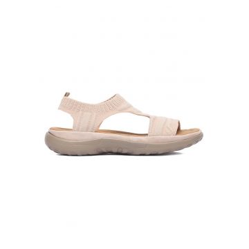 Sandale dama  roz - material textil - tehnologie Antistress