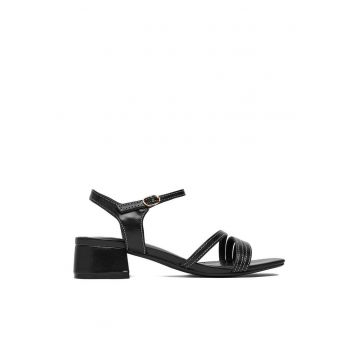 Sandale dama  toc bloc - negru - Negru