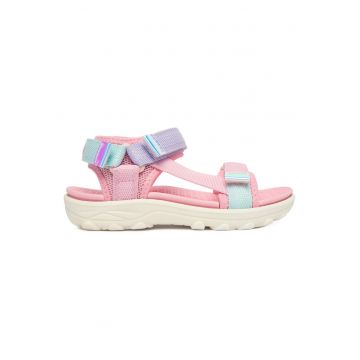 Sandale fete -  roz - material textil - inchidere Velcro