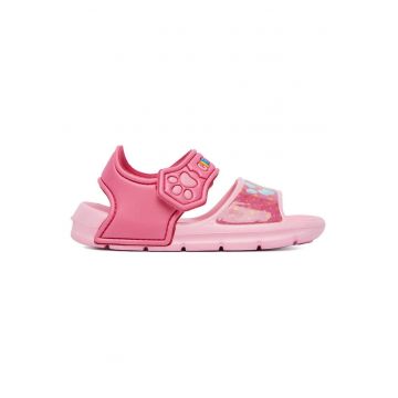 Sandale fete -  roz - sintetic - sistem inchidere Velcro