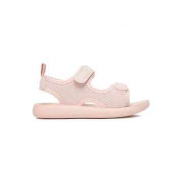 Sandale fete -  roz - textil - inchidere velcro - Roz