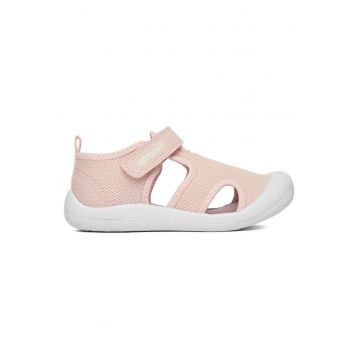 Sandale fete -  roz - textil - sistem inchidere Velcro