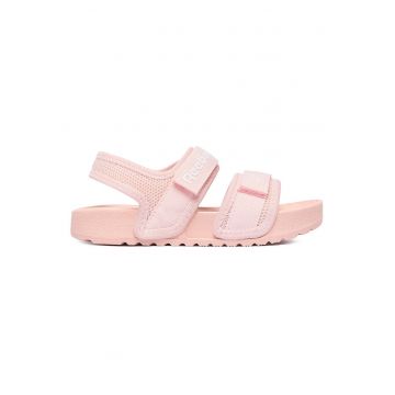 Sandale fete -  velcro - roz - textil