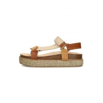 Sandale flatform cu velcro Romee