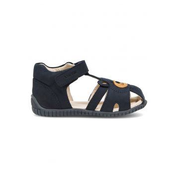 Sandale copii -  bleumarin - piele naturala - sistem inchidere Velcro -