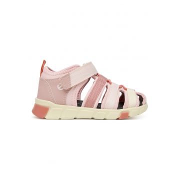 Sandale copii -  roz - material textil - sistem inchidere Velcro