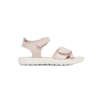 Sandale copii -  roz - piele ecologica - sistem inchidere Velcro -