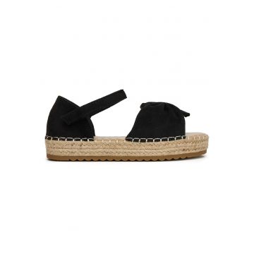 Sandale copii -  velcro - negru - textil -