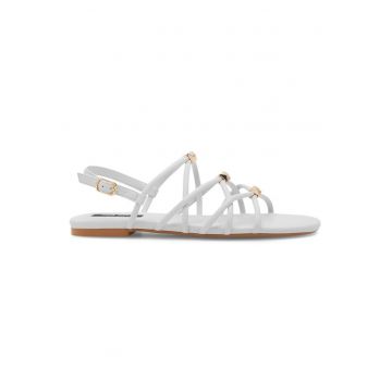 Sandale dama -  555490 - Piele ecologica - Alb