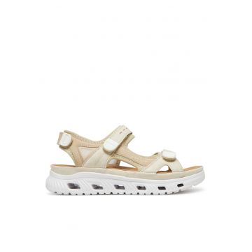 Sandale dama  bej - sintetic - inchidere velcro - Bej