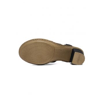 Sandale dama -  negru - piele - Negru