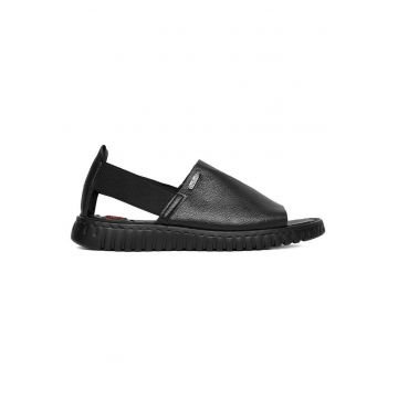 Sandale dama  negru - textil - design minimalist - Negru