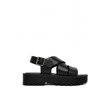 Sandale dama - Raw - piele naturala - negru - Negru