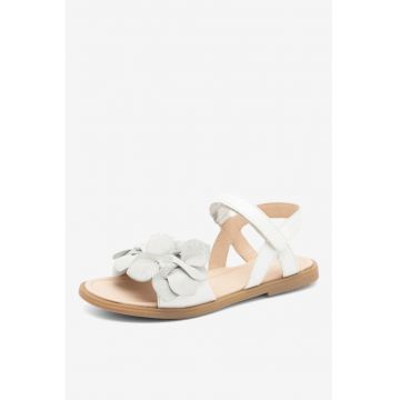Sandale fete -  VERNIS CI12-3027-12 - alb - piele naturala