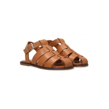 Sandale Fisherman din piele intoarsa