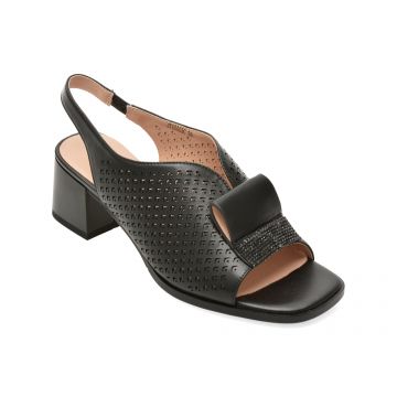 Sandale KARISMA negre, JY60003, din piele naturala