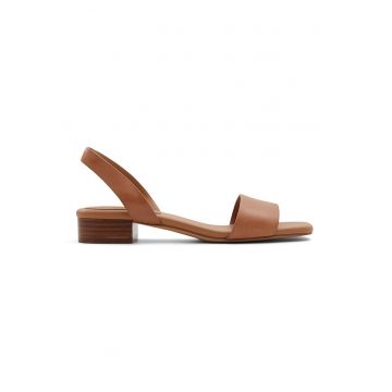 Sandale slingback de piele Doreanna - Caramel