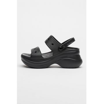 Sandale slingback demi-wedge Bae - Negru