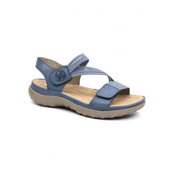 Sandale sportive cu velcro Rieker pentru femei 64870-14 albastru 06923