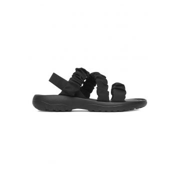 Sandale  textil - negru - piele ecologica - Negru