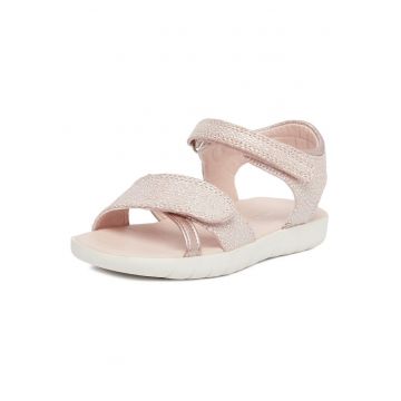 Sandale copii  roz - piele ecologica - sistem inchidere Velcro -