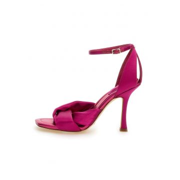Sandale cu detaliu frontal innodat - Fucsia