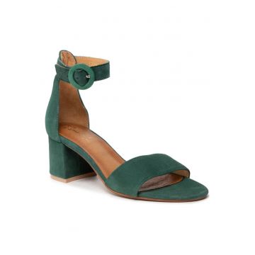 Sandale dama  300683217 - Piele intoarsa - Verde - Verde