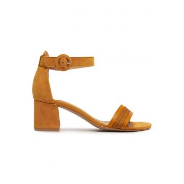 Sandale dama - 47302 -  Piele naturala - Galben