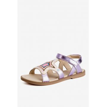 Sandale dama  model 7540-6A - piele naturala - violet -