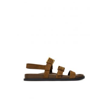 Sandale dama -  MOIRA-MD - piele naturala - maro