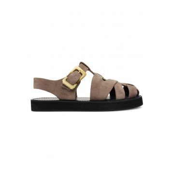 Sandale dama -  piele naturala - maro