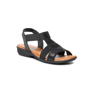 Sandale dama -  piele naturala - negru
