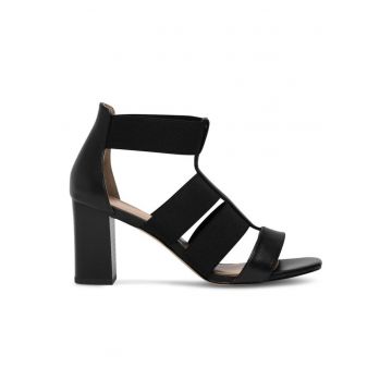 Sandale dama -  Textil - Negru - Negru