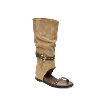 Sandale GRYXX bej, DMS5059, din material textil