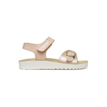 Sandale  piele ecologica - roz -