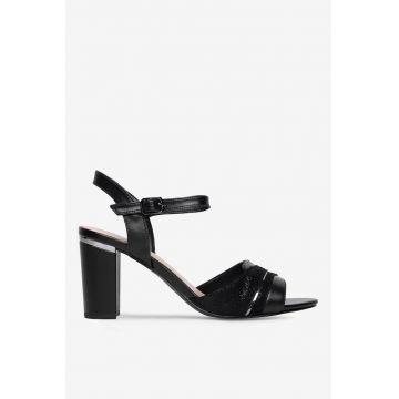 Sandale dama  5905588495338 - Piele naturala - Negru - Negru