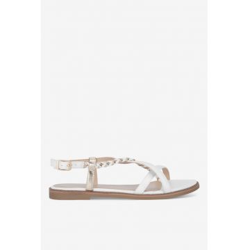 Sandale dama  5905588549444 - Sintetic - 41 EU - Alb