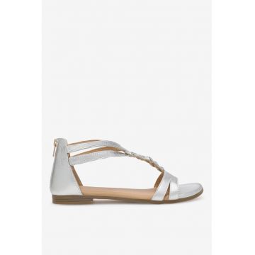 Sandale dama  5905588657323 - Piele naturala - Argintiu - Argintiu
