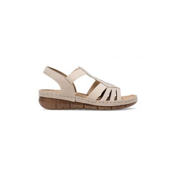 Sandale dama -  590559 - Sintetic - Bej -
